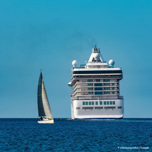 Kreuzfahrtschiff auf hoher See