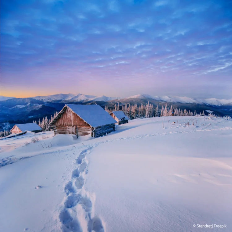 Berge Winter Landschaft