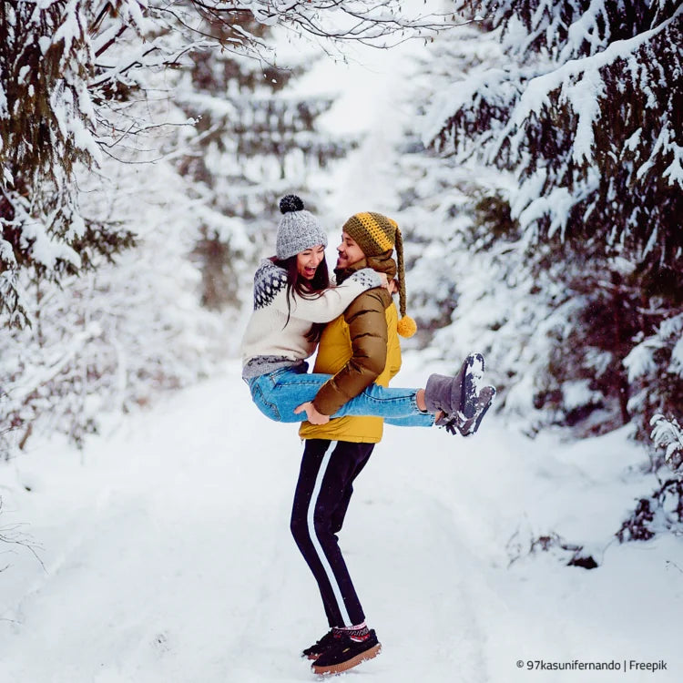 Paar im Winter