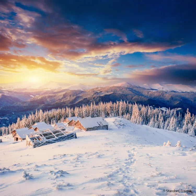 Berge Winter Landschaft