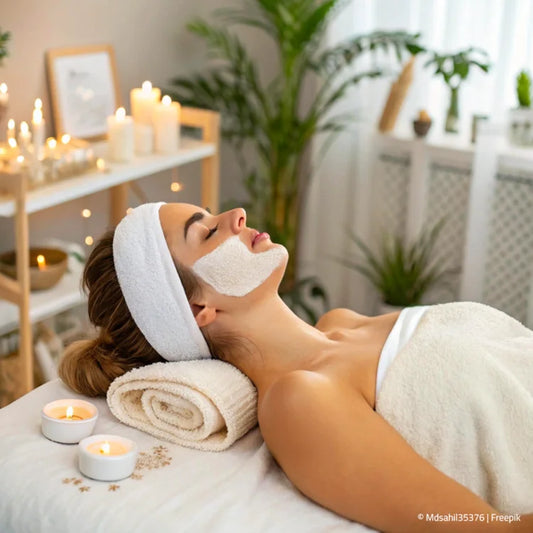 Frau Beauty Behandlung