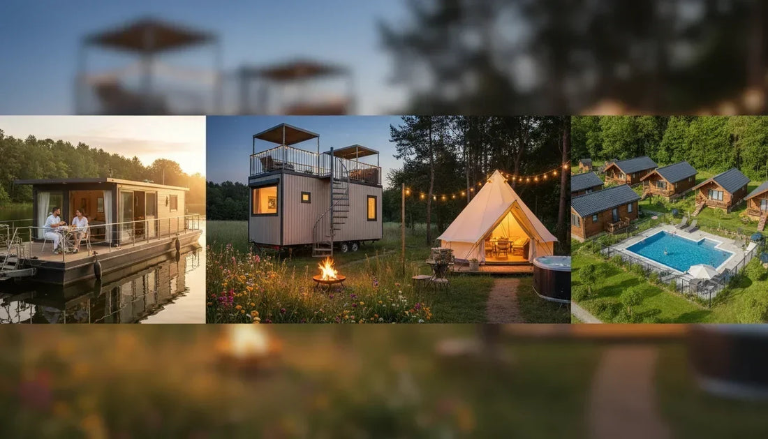 Jetzt außergewöhnlich am Bott, im Tinyhouse, in der Hütte übernachten