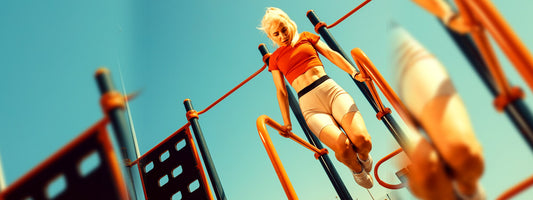 Frau beim Training