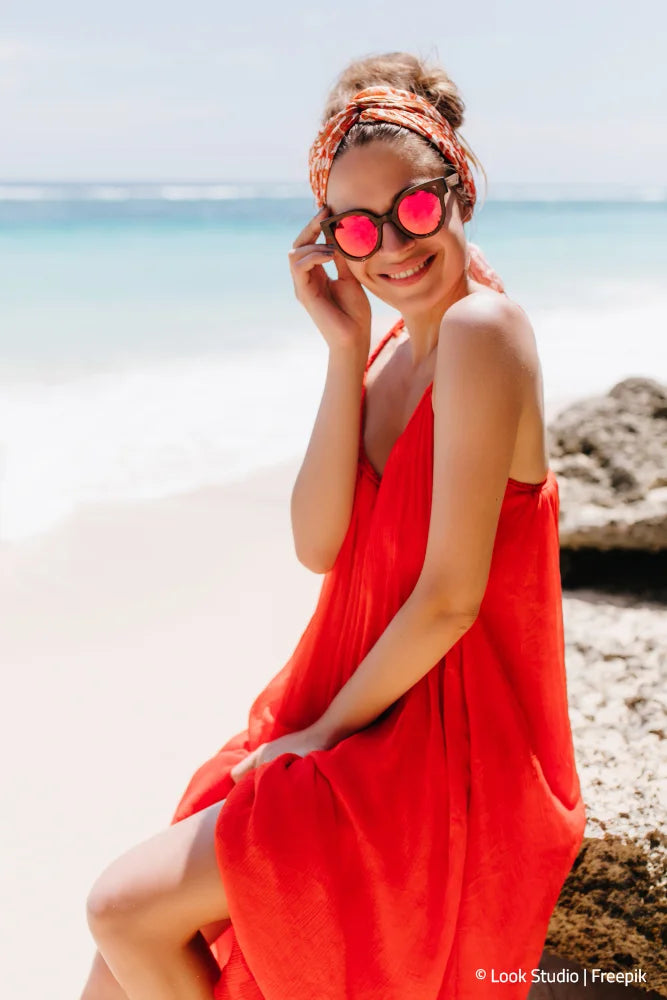 Frau am Strand