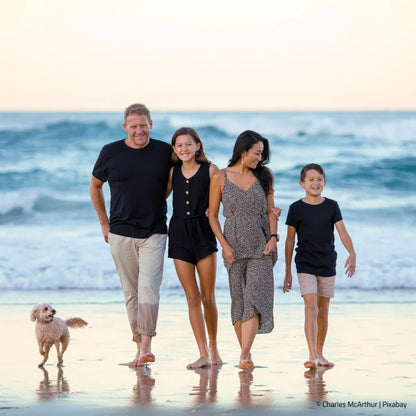 Familie am Strand
