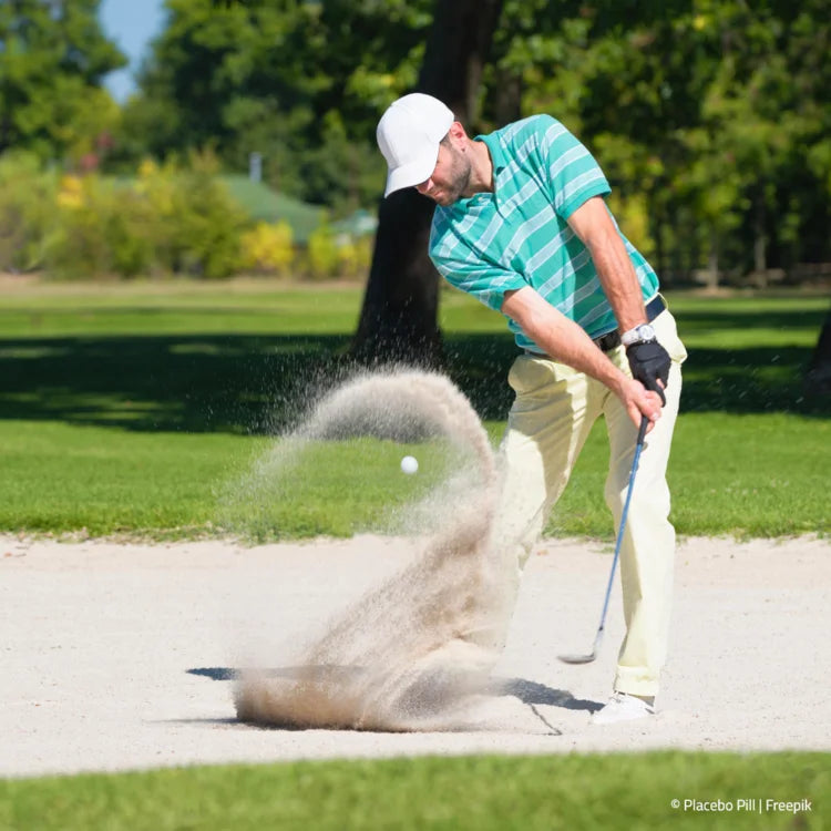 Golf Mann im Punker