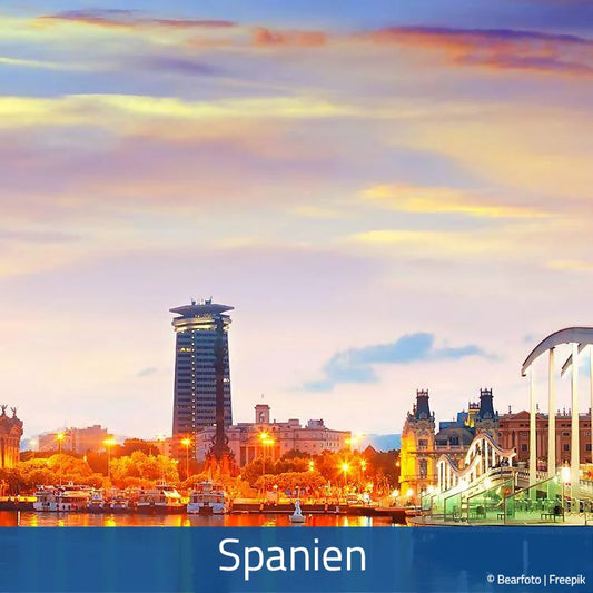 Spanien • Urlaub auf einer Insel oder Festland • 1 Woche