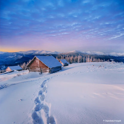 Berge Winter Landschaft