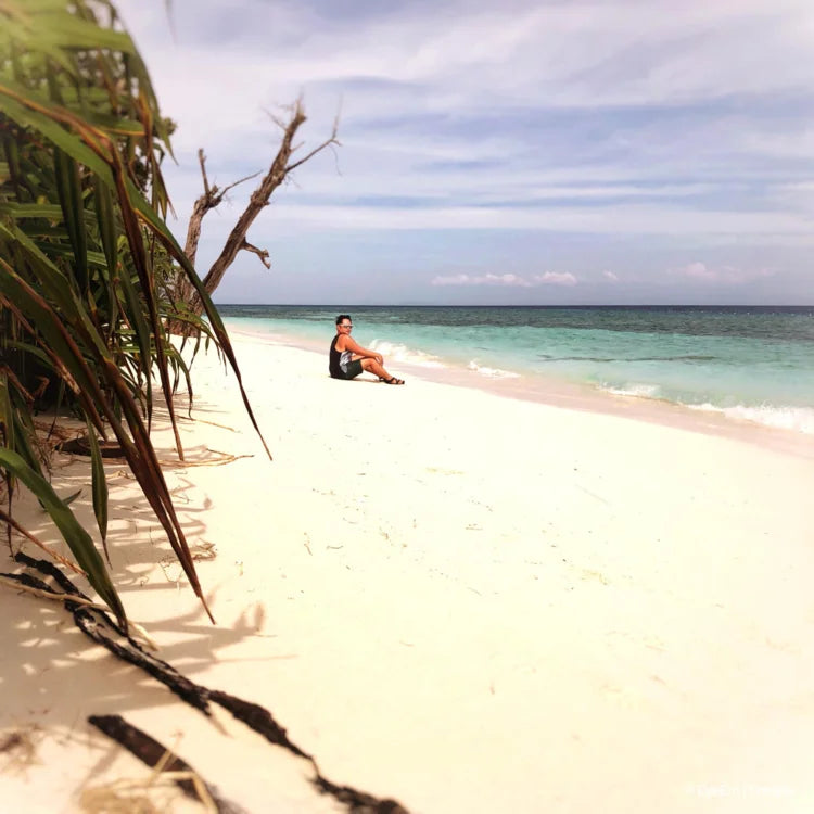 Frau am Strand