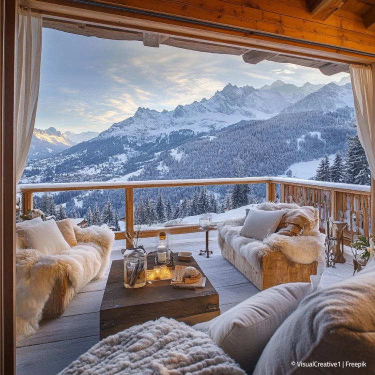 Terrasse im Winter